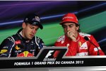 Sebastian Vettel (Red Bull) und Fernando Alonso (Ferrari) 