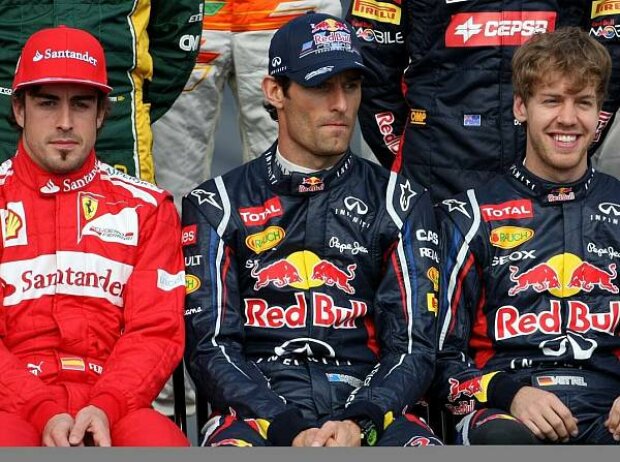Fernando Alonso, Mark Webber, Sebastian Vettel