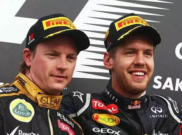 Kimi Räikkönen, Sebastian Vettel Titel-Bild zur News: Kimi Räikkönen, Sebastian Vettel
