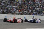 Justin Wilson (Dale Coyne) und Helio Castroneves (Penske) 