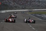 Mike Conway (Foyt), Justin Wilson (Dale Coyne) und Will Power (Penske) 