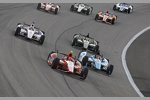 Simon Pagenaud (Sam Schmidt), Oriol Servia (Dreyer and Reinbold) und Justin Wilson (Dale Coyne) 