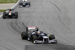 Pastor Maldonado (Williams), Heikki Kovalainen (Caterham) und Bruno Senna (Williams) 