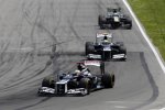 Pastor Maldonado (Williams), Bruno Senna (Williams) und Witali Petrow (Caterham) 