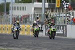 Tom Sykes, Michel Fabrizio und Loris Baz 