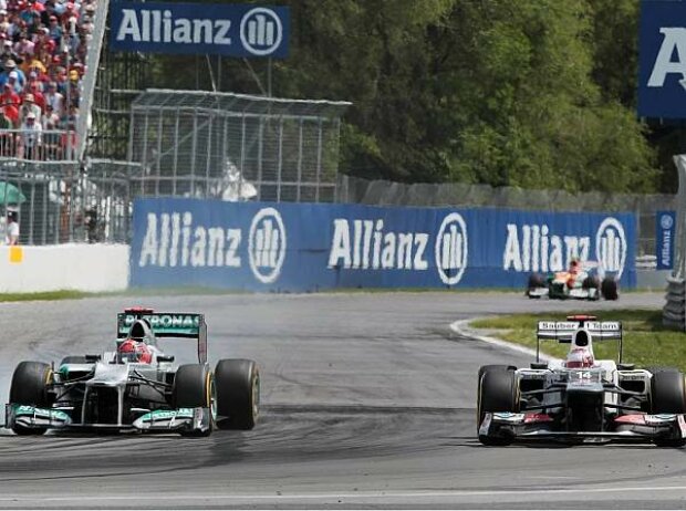Michael Schumacher, Kamui Kobayashi