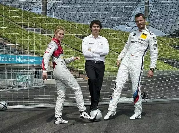 Titel-Bild zur News: Rahel Frey, Robert Wickens, Martin Tomczyk