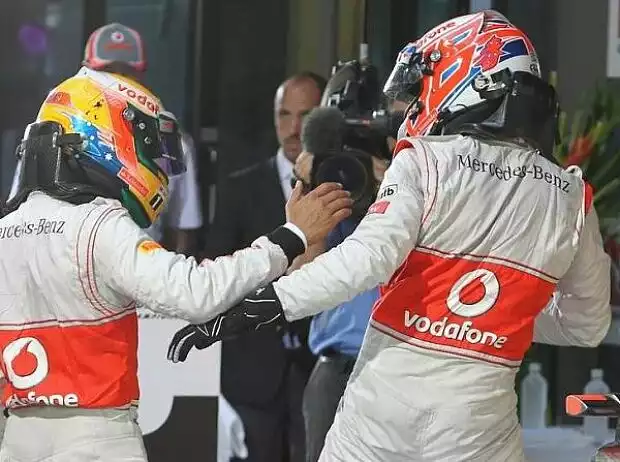 Titel-Bild zur News: Lewis Hamilton, Jenson Button