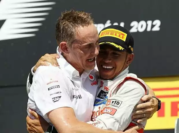 Titel-Bild zur News: Lewis Hamilton, Martin Whitmarsh (Teamchef, McLaren)
