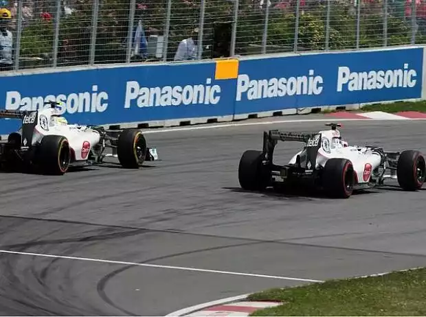 Sergio Perez, Kamui Kobayashi Titel-Bild zur News: Sergio Perez, Kamui Kobayashi