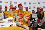 Ryan Hunter-Reay (Andretti) in der Victory Lane