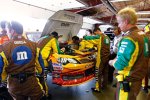 Am Gibbs-Toyota von Kyle Busch machte zum dritten Mal in Folge der Motor schlapp...