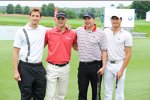 Rene Adler, Martin Kaymer, Andreas Moller und Bruno Spengler (Schnitzer) 