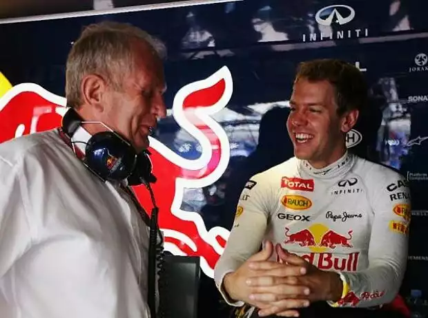 Titel-Bild zur News: Sebastian Vettel, Helmut Marko (Red-Bull-Motorsportchef)