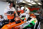Jules Bianchi (Force India) durfte in Valencia am Freitag wieder ins Geschehen eingreifen.