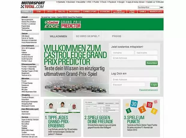 Castrol EDGE Grand Prix Predictor Titel-Bild zur News: Castrol EDGE Grand Prix Predictor