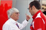 Bernie Ecclestone (Formel-1-Chef) und Stefano Domenicali (Ferrari-Teamchef) 