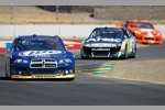 Brad Keselowski (Penske), Carl Edwards (Roush) und Joey Logano (Gibbs) 