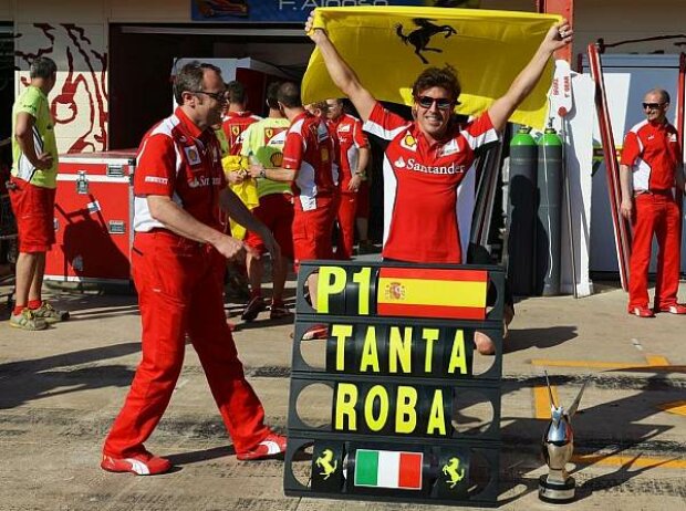Titel-Bild zur News: Stefano Domenicali (Ferrari-Teamchef), Fernando Alonso