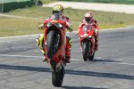 Valentino Rossi vor Nicky Hayden 