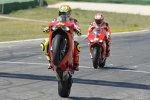 Valentino Rossi vor Nicky Hayden 