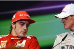 Fernando Alonso (Ferrari) und Michael Schumacher (Mercedes) 