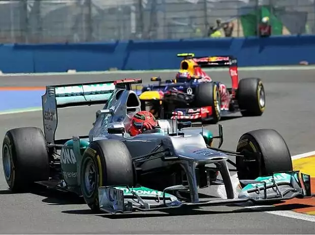 Mark Webber, Michael Schumacher Titel-Bild zur News: Mark Webber, Michael Schumacher