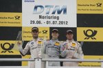 Martin Tomczyk (RMG-BMW), Jamie Green (HWA-Mercedes) und Bruno Spengler (Schnitzer-BMW) 