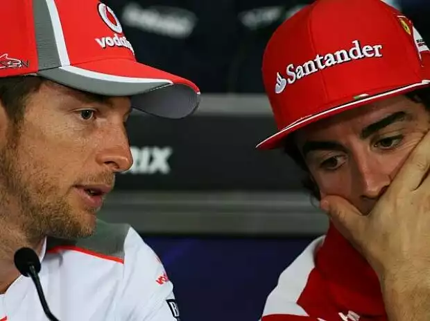 Jenson Button und Fernando Alonso Titel-Bild zur News: Jenson Button und Fernando Alonso
