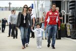 Felipe Massa (Ferrari) mit Ehefrau Rafaela und Sohn Felipinho