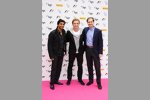 Narain Karthikeyan (HRT), Dani Clos (HRT) und Luis Perez-Sala (HRT-Teamchef) vor der Formel-1-Party von Tamara Ecclestone