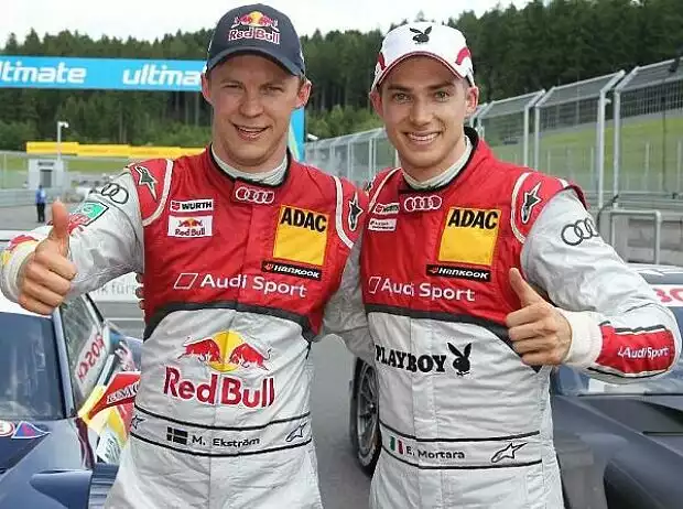 Edoardo Mortara, Mattias Ekström Titel-Bild zur News: Edoardo Mortara, Mattias Ekström