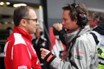 Stefano Domenicali (Ferrari-Teamchef) und Sam Michael 