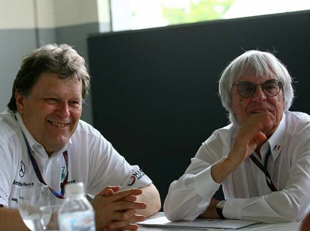 Titel-Bild zur News: Norbert Haug und Bernie Ecclestone