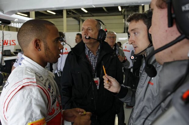 Lewis Hamilton McLaren Vodafone McLaren Mercedes F1 ~Lewis Hamilton (McLaren) und Ron Dennis~ 