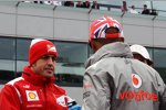 Fernando Alonso (Ferrari) und Lewis Hamilton (McLaren) 