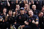 Feierstimmung bei Mark Webber (Red Bull) 