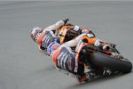 Daniel Pedrosa vor und Casey Stoner 