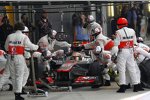 Der schnellste Boxenstopp des gesamten Rennens: Lewis Hamilton (McLaren) 
