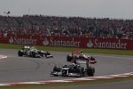 Pastor Maldonado (Williams), Lewis Hamilton (McLaren) und Sergio Perez (Sauber) 