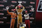Ryan Hunter-Reay (Andretti), Charlie Kimball (Ganassi) und Mike Conway (Foyt) 