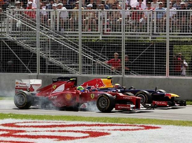 Titel-Bild zur News: Mark Webber, Felipe Massa