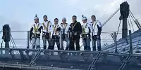 Augusto Farfus, Andy Priaulx, Marco Werner, Dirk Werner, Bruno Spengler, Joey Hand, Martin Tomczyk, Jens Marquardt (BMW Motorsport Direktor)
