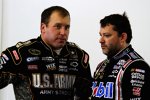 Teamkollegen unter sich: Ryan Newman und Tony Stewart (beide Stewart/Haas) 