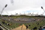Blick auf den Kurs im Olympiastadion