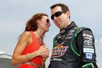 Kyle Busch (Gibbs) und Ehefrau Samantha