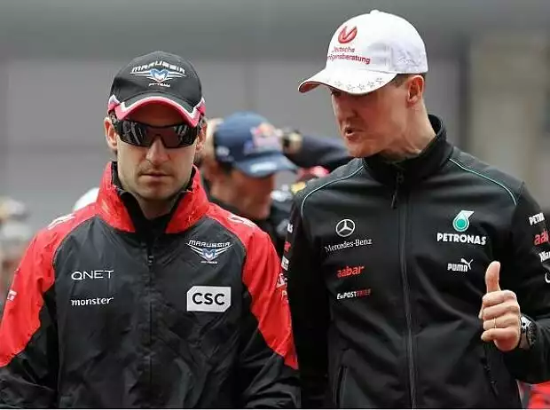 Timo Glock und Michael Schumacher Titel-Bild zur News: Timo Glock und Michael Schumacher