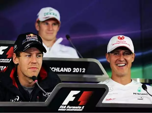 Titel-Bild zur News: Sebastian Vettel, Michael Schumacher