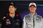 Sebastian Vettel (Red Bull) und Michael Schumacher (Mercedes) 