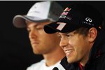 Sebastian Vettel (Red Bull) und Nico Rosberg (Mercedes) 